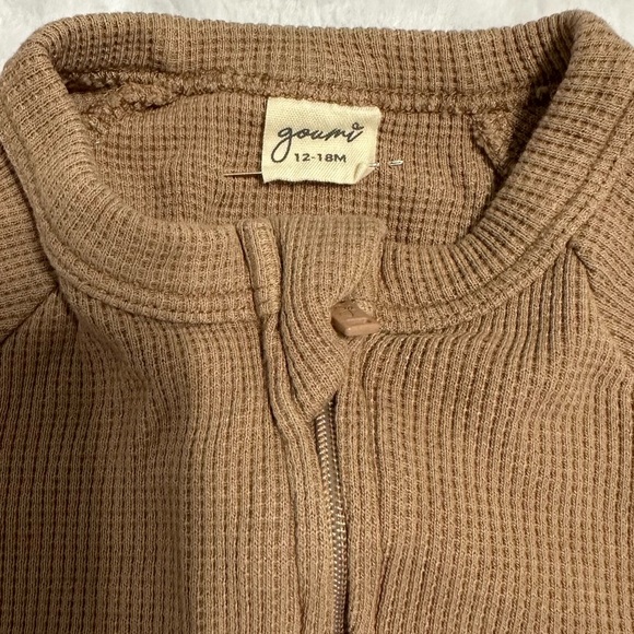 Goumi 12-18 months Thermal Brown Footie/bodysuit - Picture 2 of 3
